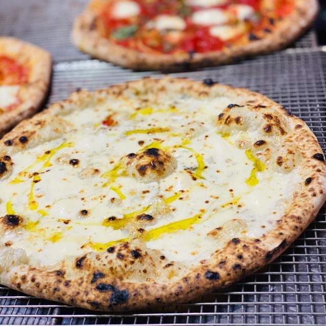 The wood-fired pizzas at Buono Osteria