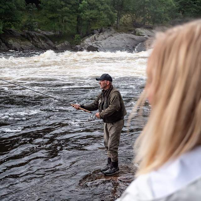 Fiske i Tovdalselva Foto Border Free Travels©Fredrik Bye