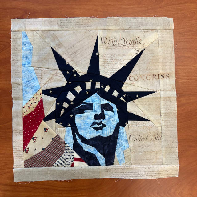 Quilt square for the Great American Birthday Quilt.
