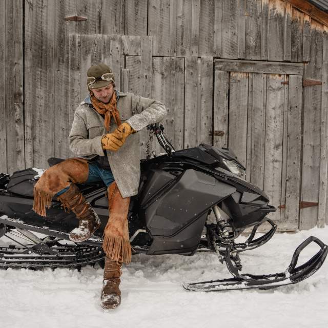 Snowmobiling