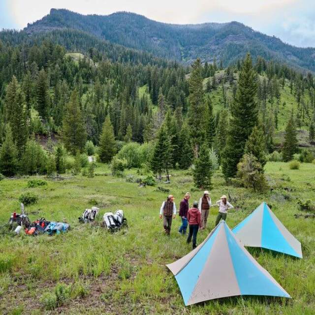 Rafting campsite north fork Shoshone river
