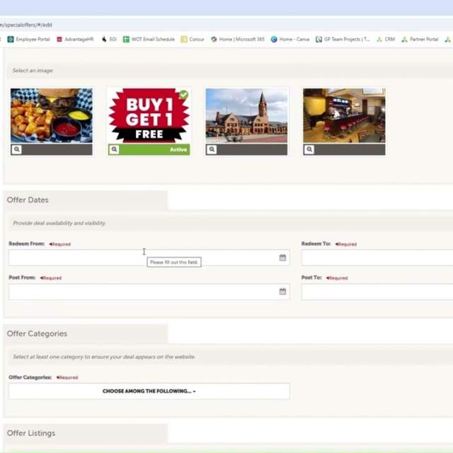 Partner Portal - How to add Special Offers