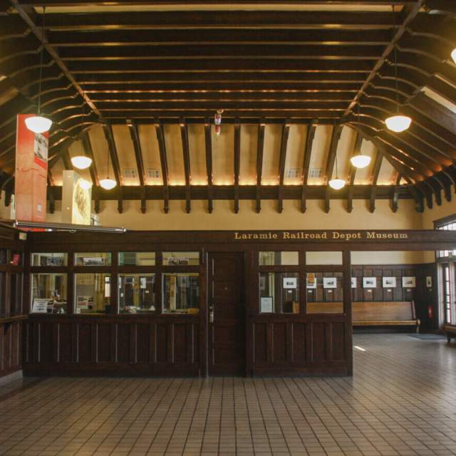 Historic Laramie Union Pacific Train Depot