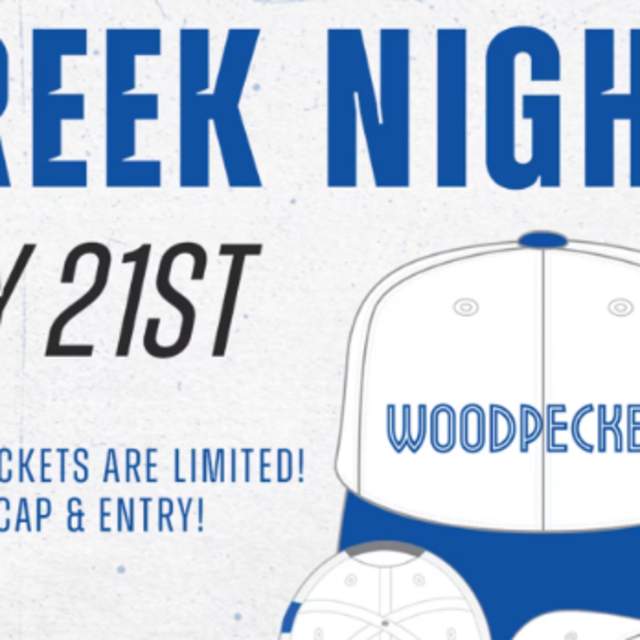 Fayetteville Woodpeckers Baseball: Greek Night