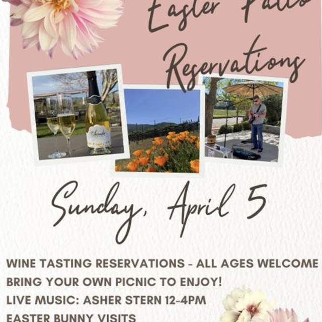 Easter Patio Reservations at Sarah's Vineyard