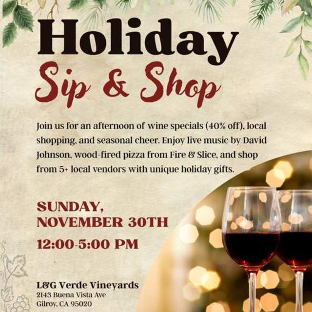 Holiday Sip & Shop