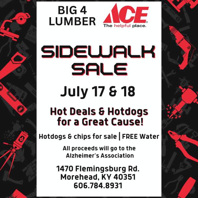 Sidewalk Sale at Big 4 Lumber