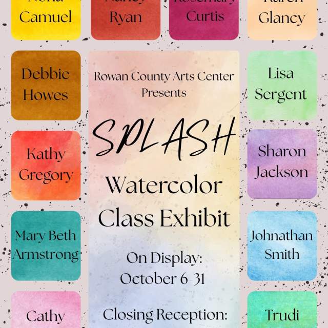 SPLASH Watercolor Class Exhibit