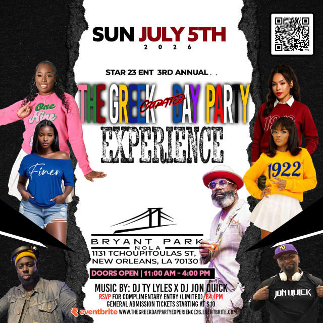 The Greek Day Party Curated Experience: For The Culture