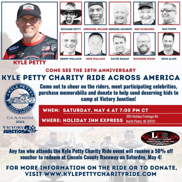 Kyle Petty Charity Ride Across America Stops in North Platte