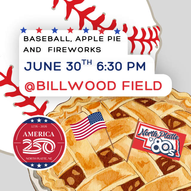 North Platte 80s Baseball: Apple Pie & Fireworks
