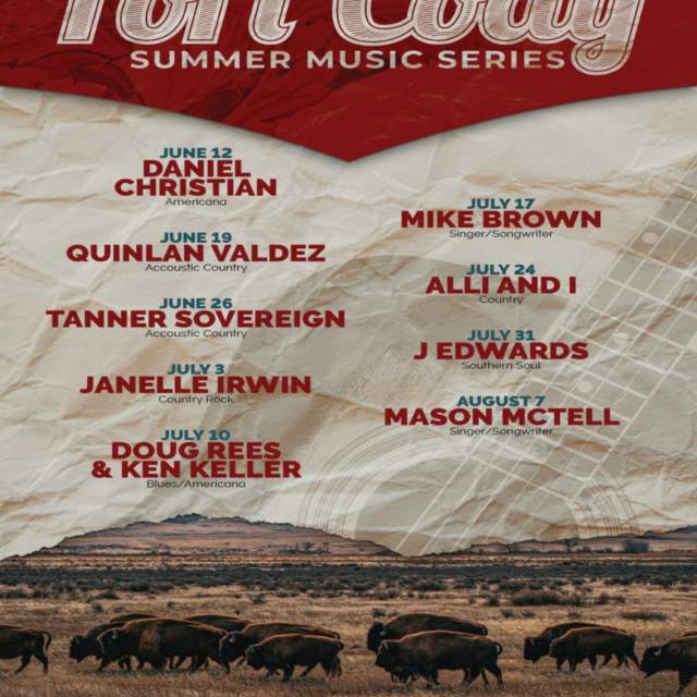 Fort Cody Summer Music Series - Double Headliner Night!