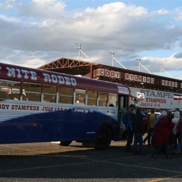 Cody Nite Rodeo Bus