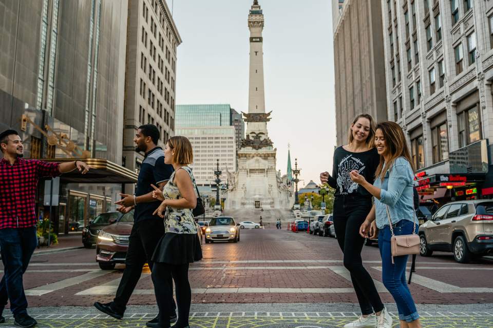 Monument Circle People