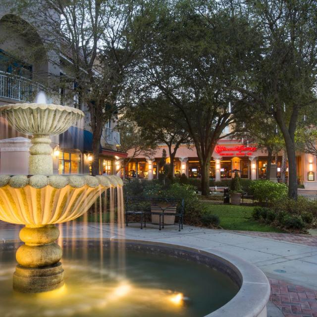 Winter Park Village fountain