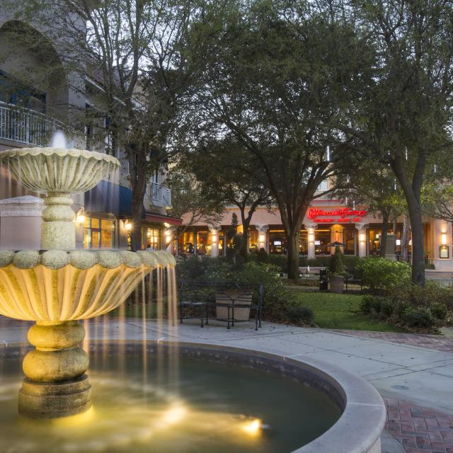 Winter Park Village fountain