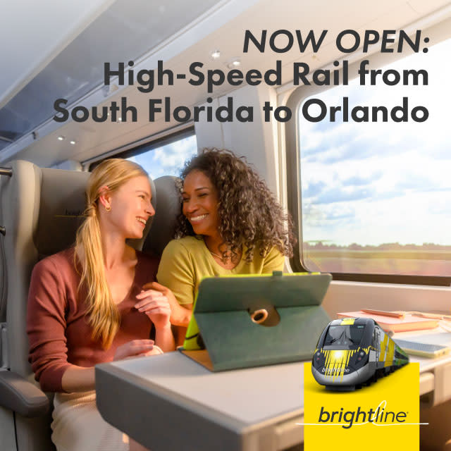 Hero ad for Brightline in desktop size 2560x914