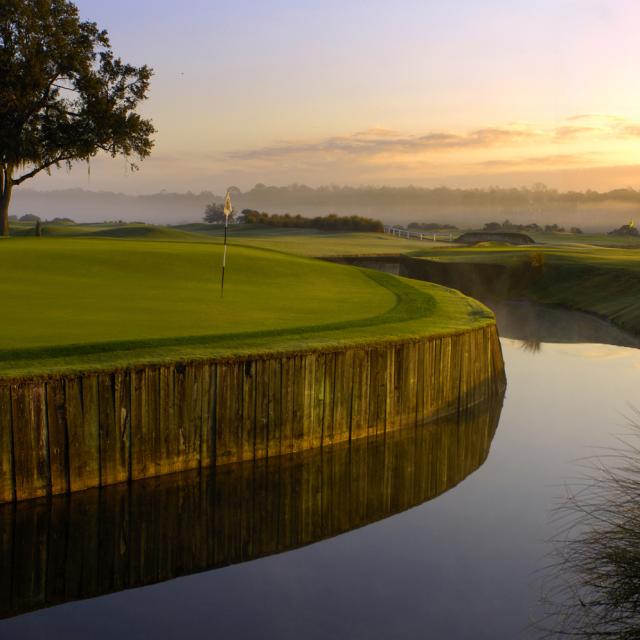Grand Cypress Golf Club water sunrise