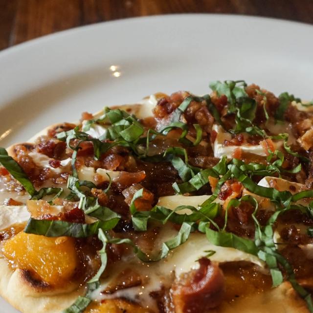Artisan's Table peach flatbread