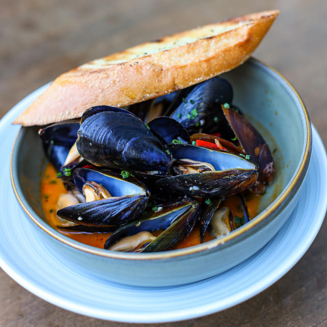 A close up of the mussels at The Osprey in Baldwin Park.