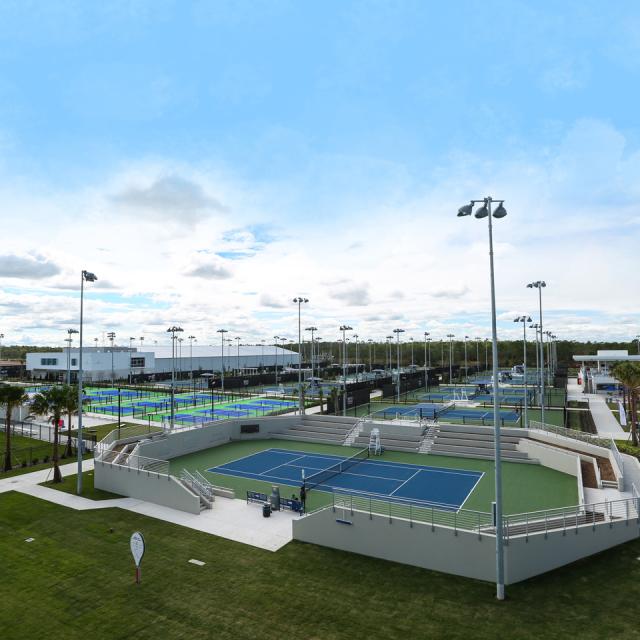 USTA National Campus overview of outdoor courts