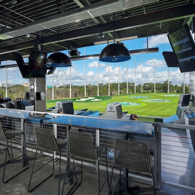 Topgolf view of golf