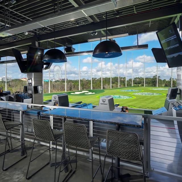 Topgolf view of golf