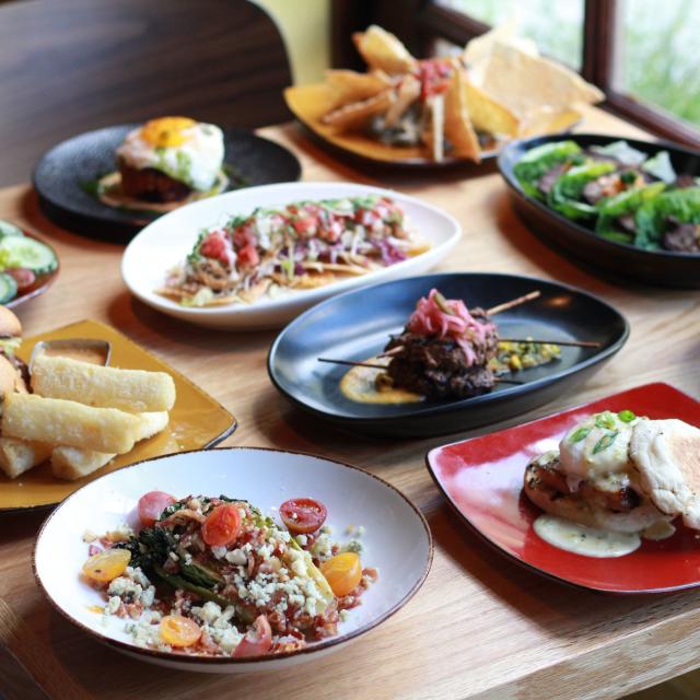 Cafe Tu Tu Tango food entrees on table