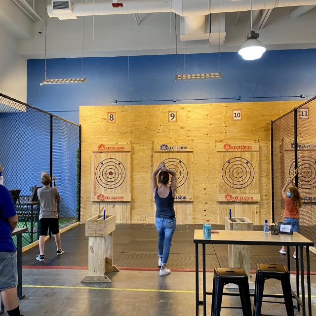 Axecelsior Axe Throwing traditional targets