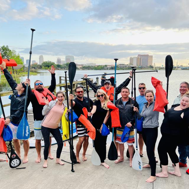 Group paddling session with Epic Paddle Adventures