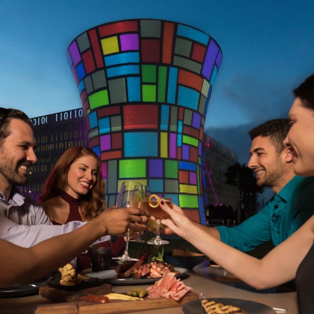 People dining at Chroma restaurant in Lake Nona