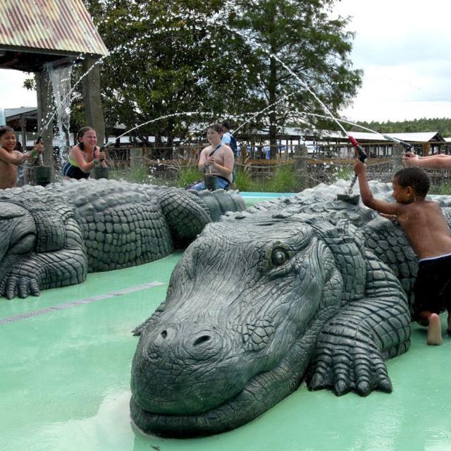 Gatorland splash zone