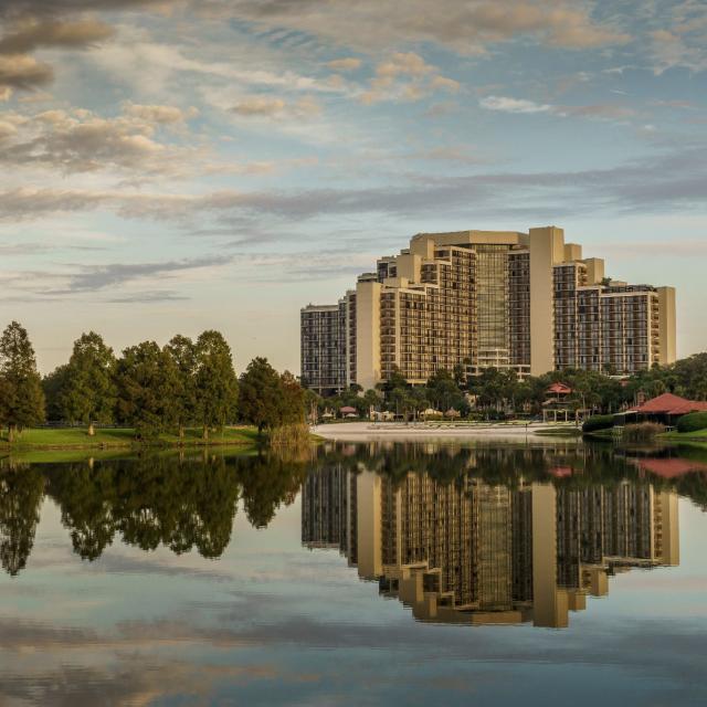 Hyatt Regency Grand Cypress hotel exterior and lake