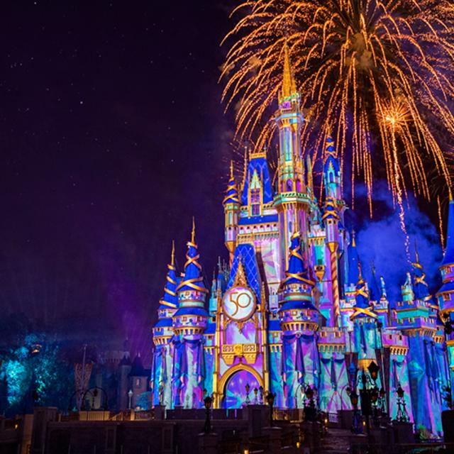 Walt Disney World Magic Kingdom park image for 50th anniversary celebration webpage
