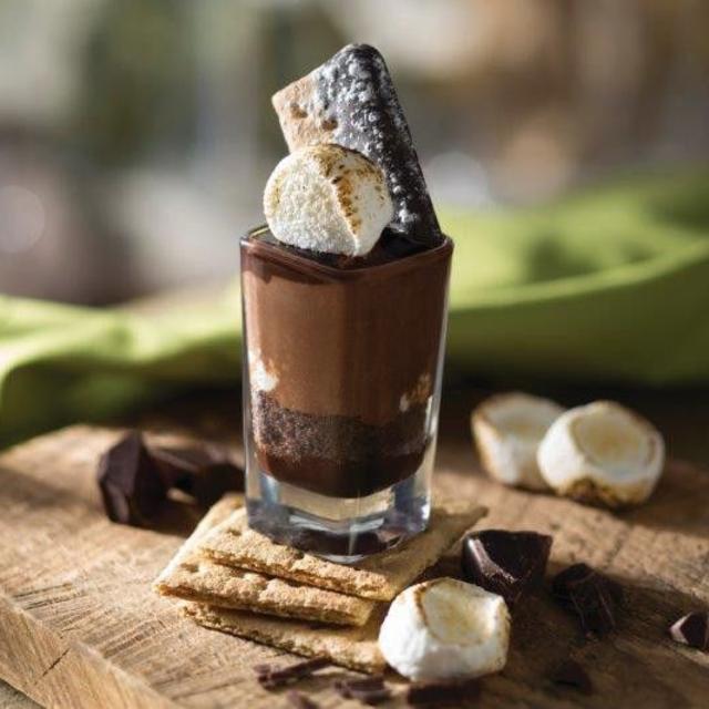 chocolate and marshmallow dessert at Seasons 52 in Altamonte Springs