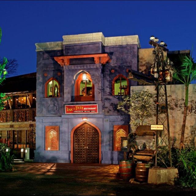 The entrance to Yak & Yeti restaurant at Disney's Animal Kingdom.