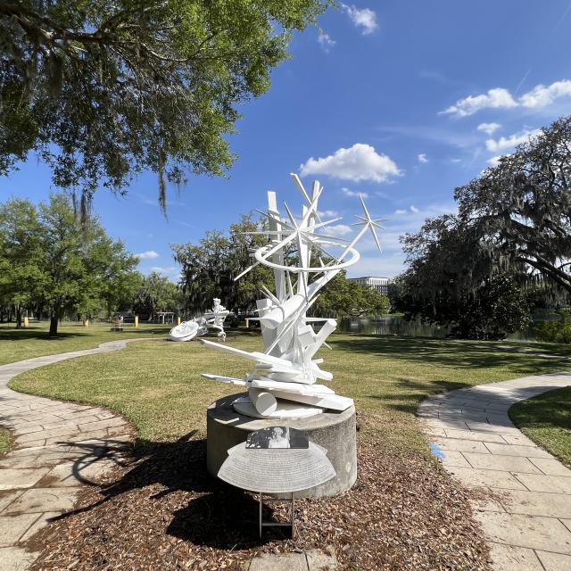 Albert Paley’s Star and Alice Aycock’s Twisting Vortexes at The Mennello Museum of American Art