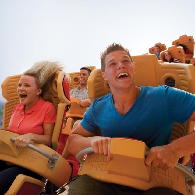 Universal Studios Florida family on the Hollywood Rip Ride Rockit coaster