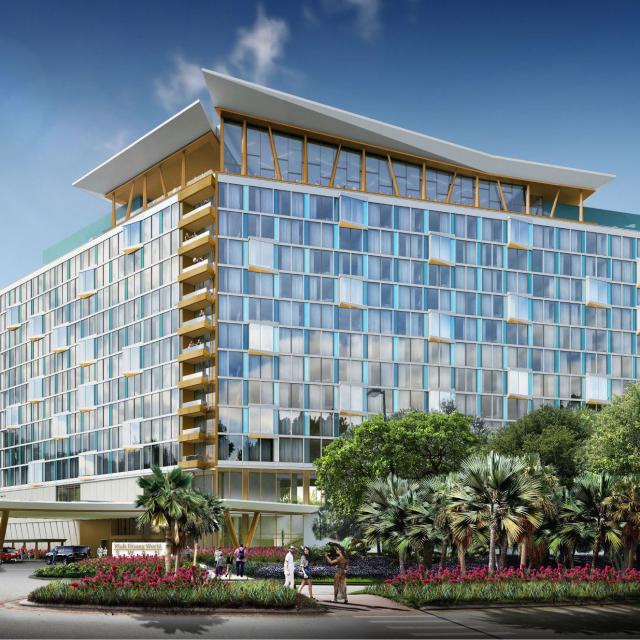 Walt Disney World Swan and Dolphin Resort Rendering another exterior of The Reserve