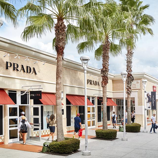 Prada storefront at Orlando Vineland Premium Outlets®