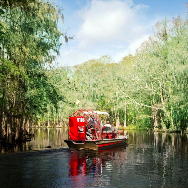 Spirit of the Swamp Airboat Rides rear of airboat