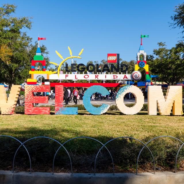 Welcome sign at LEGOLAND® Florida Resort