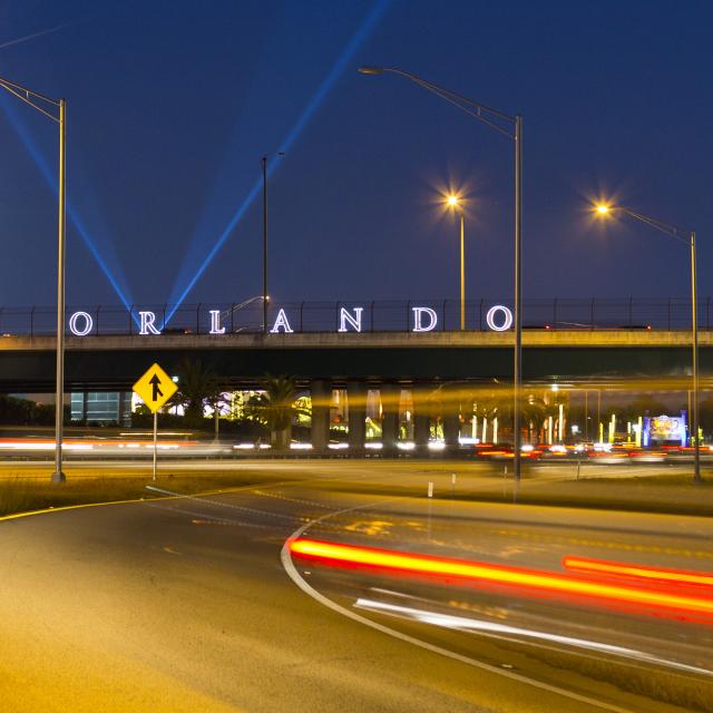 Orlando sign along the interstate
