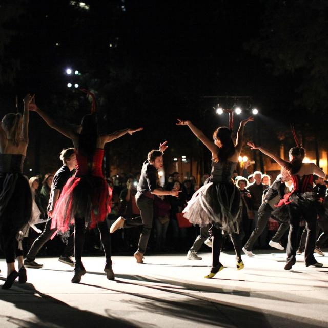 Orlando Ballet night performance at IMMERSE event in downtown Orlando.