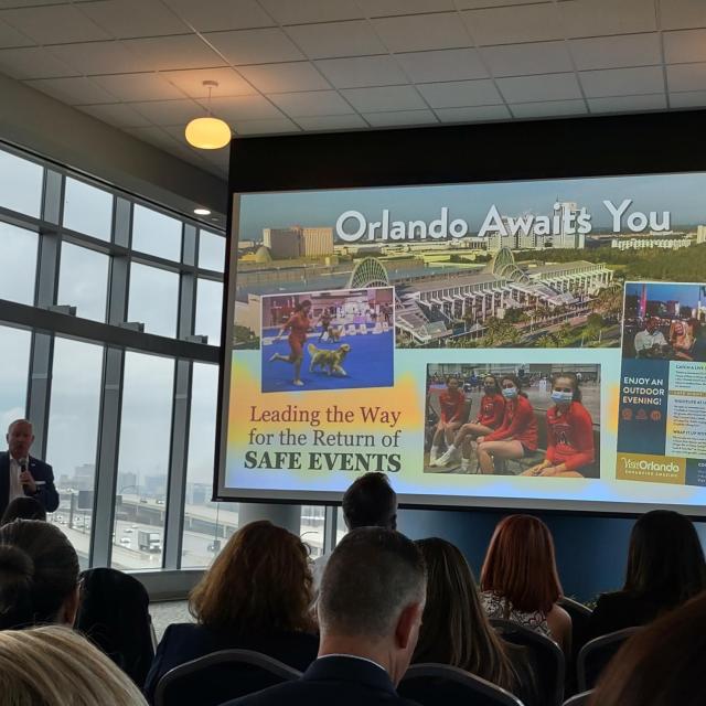 Mike Waterman presenting for GMID at MPI event