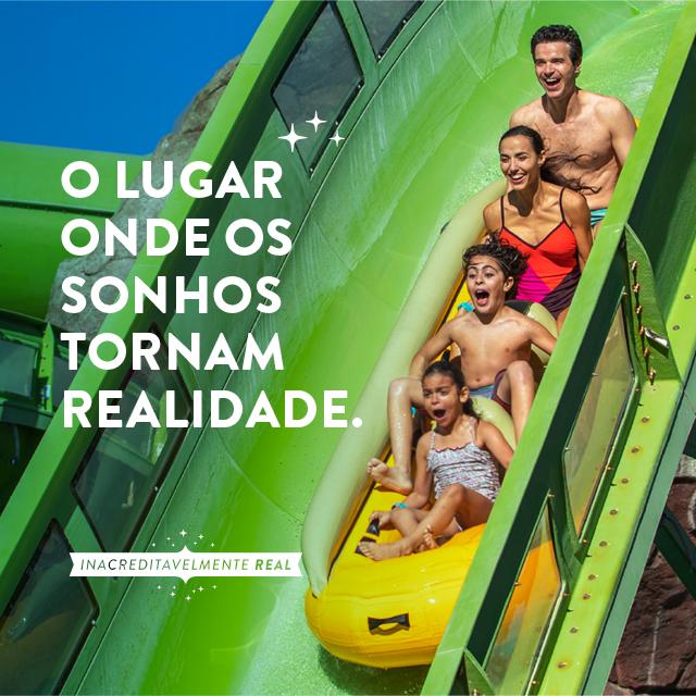 Portuguese header for VisitOrlando.com Brazil home page.