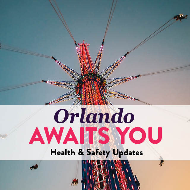 Orlando Awaits You Health & Safety Updates banner for desktop