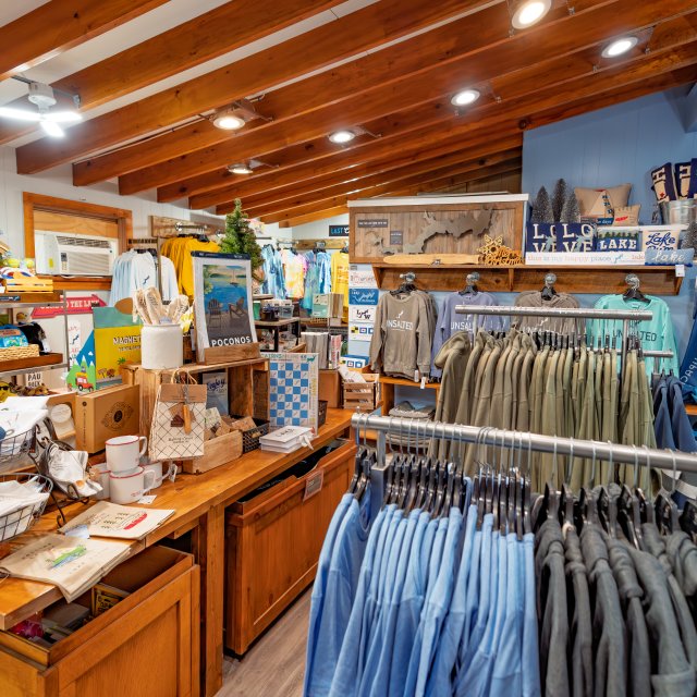 Various merchandise available for purchase at Lake Art in Tafton