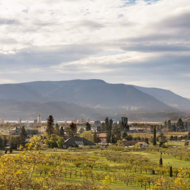 View of Downtown Kelowna from Southeast Kelowna
