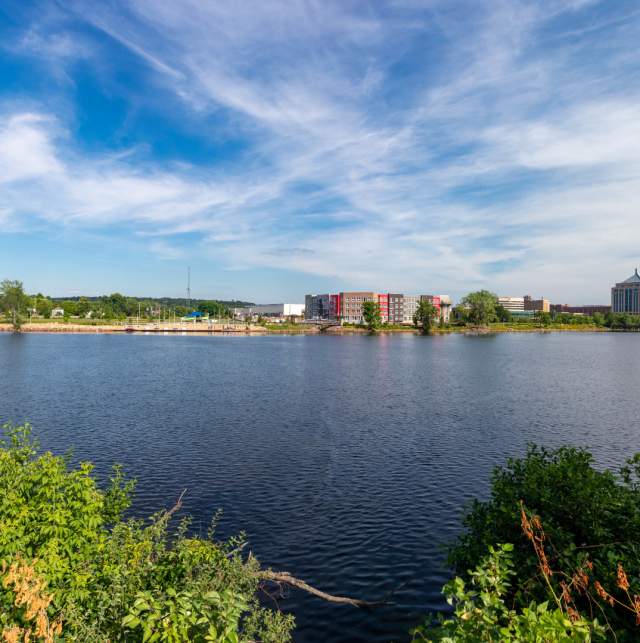 Downtown Riverlife, Wausau, Wis River